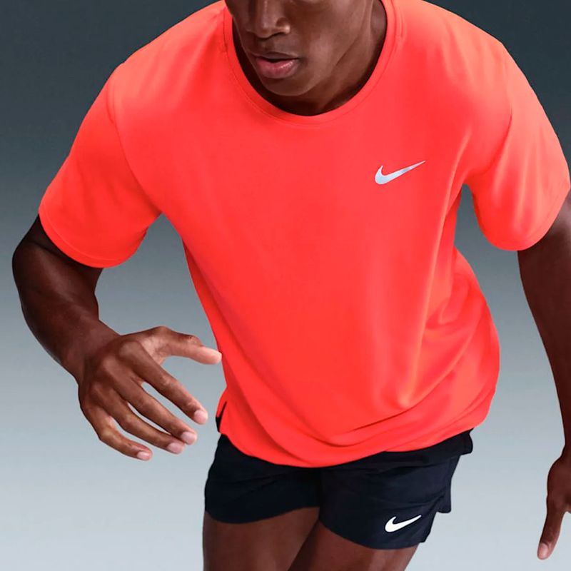 Remera Nike Running Drifit Uv Miler Hombre