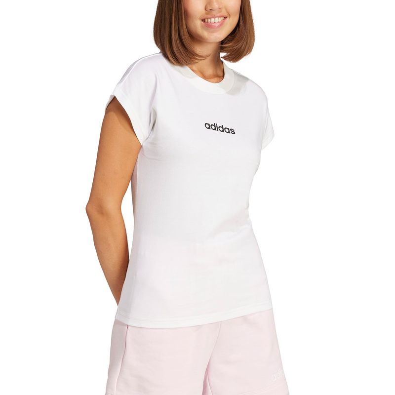 Remera Adidas Sportswear Essentials Linear Cotton Mujer