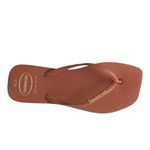 Ojotas Havaianas Slim Square Logo Pop Up Mujer