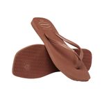 Ojotas Havaianas Slim Square Logo Pop Up Mujer