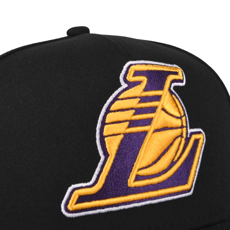Gorra Los Angeles Lakers Nba Logo Patch Embroidery Five Panel Hombre