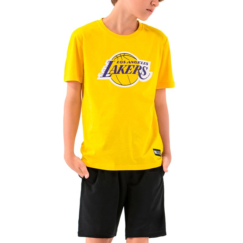 Remera Los Angeles Lakers Nba Basic Primary Logo NiÑo/a