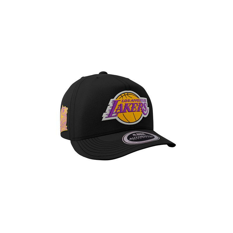 Gorra Los Angeles Lakers Nba Logo Patch Embroidery Five Panel Flat Hombre