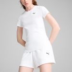 Remera Puma Semi Ajustada Essentials Mujer