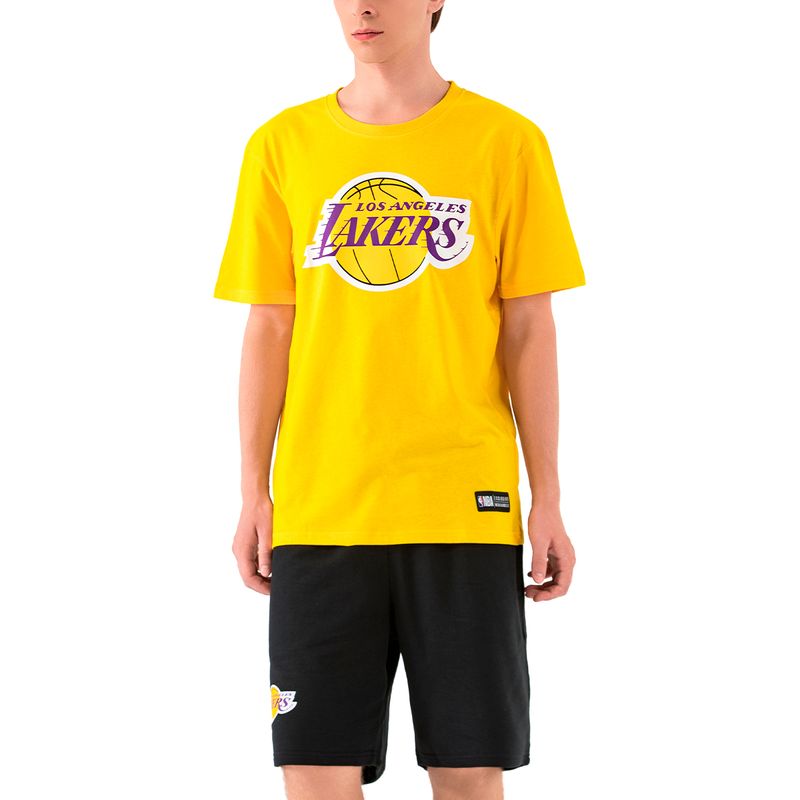 Remera Los Angeles Lakers Nba Basic Primary Logo Hombre