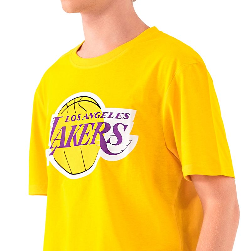 Remera Los Angeles Lakers Nba Basic Primary Logo Hombre
